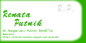 renata putnik business card